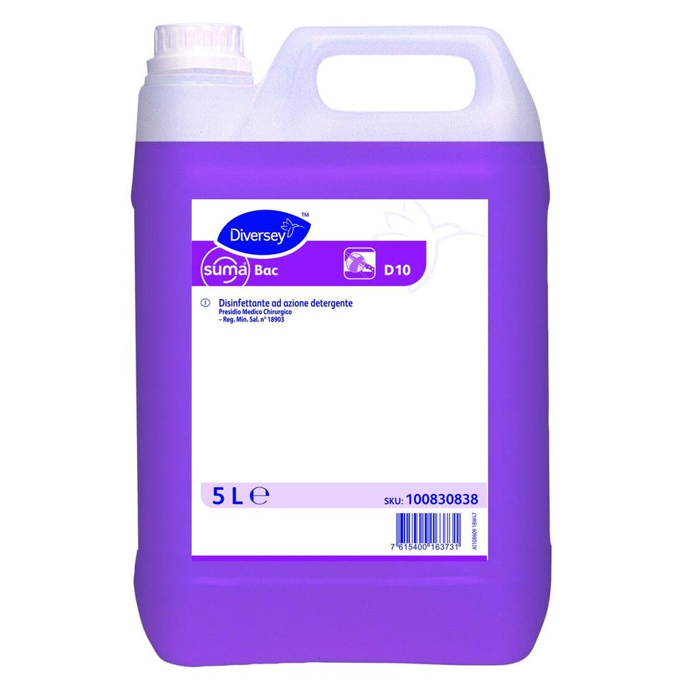 Suma Bac D10 disinfettante detergente 5 lt - 2 ta x ct