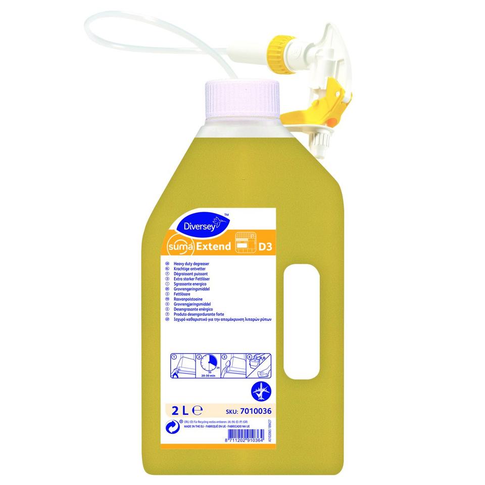 Suma Extend D3 sgrassante alcalino PU 2 lt - 6 pz x ct