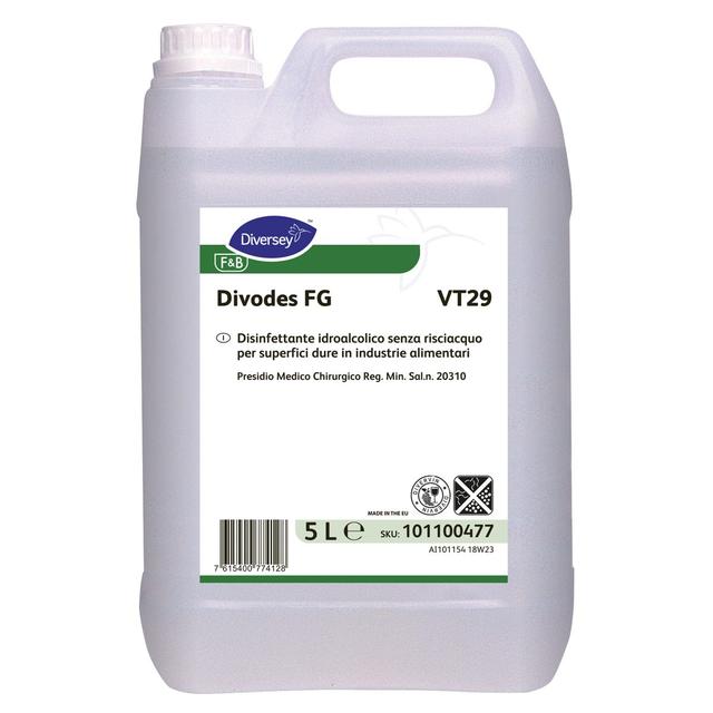 Divodes VT29 detergente igienizzante alcolico 5 lt - 2 ta x ct