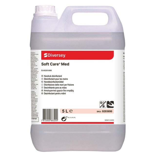 Soft Care Med H5 gel disinfettante mani 5 lt - 2 ta x ct
