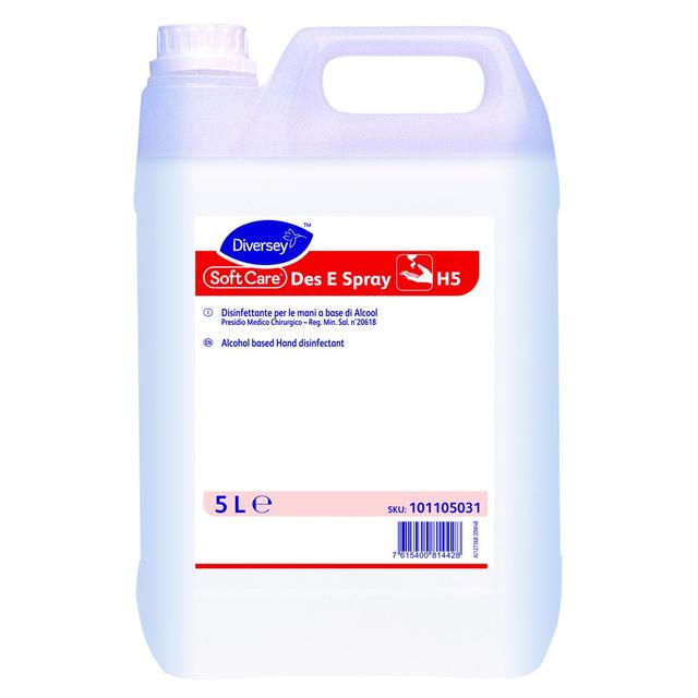 Soft Care Des E H5 gel disinfettante mani alcool 5 lt - 2 ta x ct