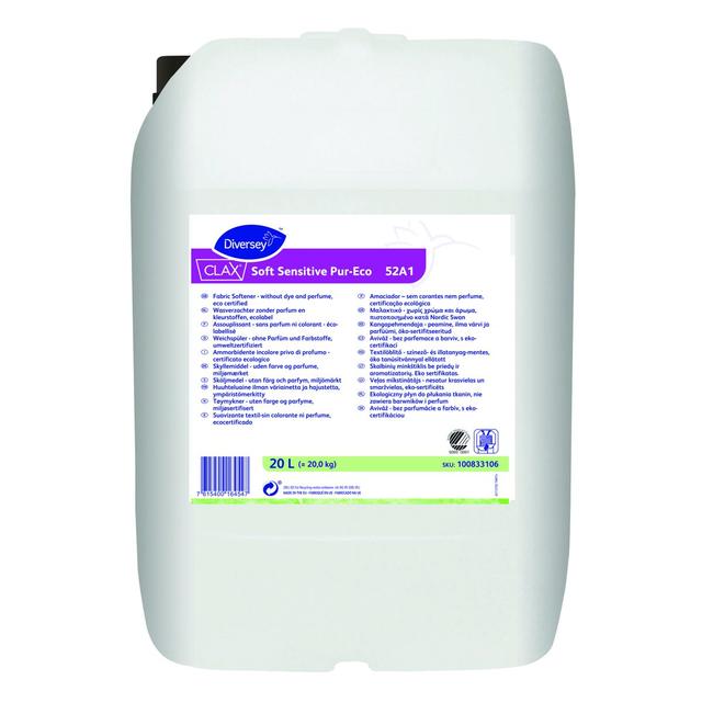 Clax Soft Sensitive Pur-Eco ammorbidente senza profumo 20 lt