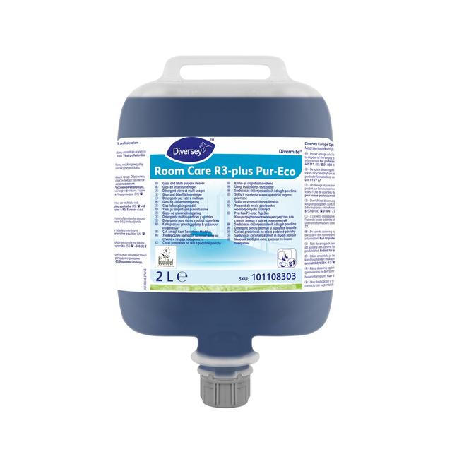 Room Care R3 Plus Pur-Eco detergente multiuso vetri 2 lt - 2 pz x ct