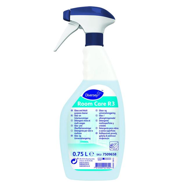 Room Care R3 detergente multiuso vetri - 6 flac.+1 spruz.- 6 pz x ct