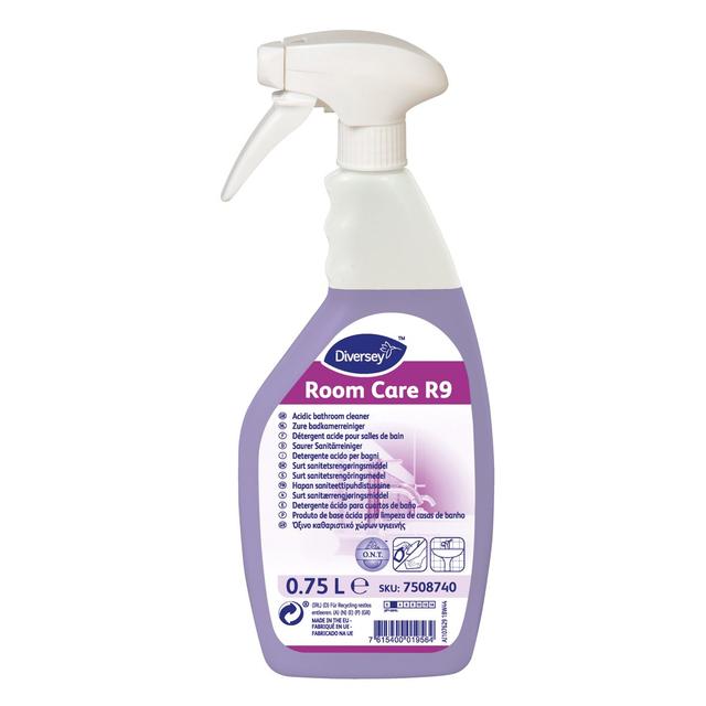 Room Care R9 detergente acido bagno 6 fl.+1 spruzz. schium. - 6 pz x ct