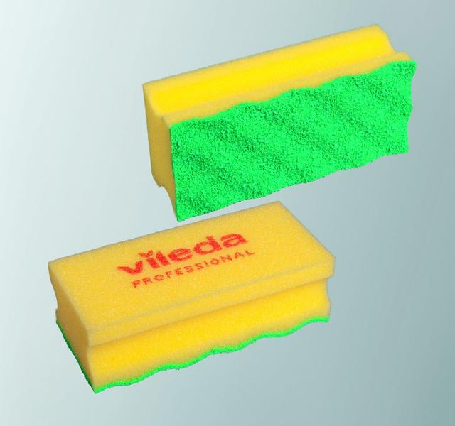 Spugna abrasiva PurActive 15x7 cm giallo 10 pz