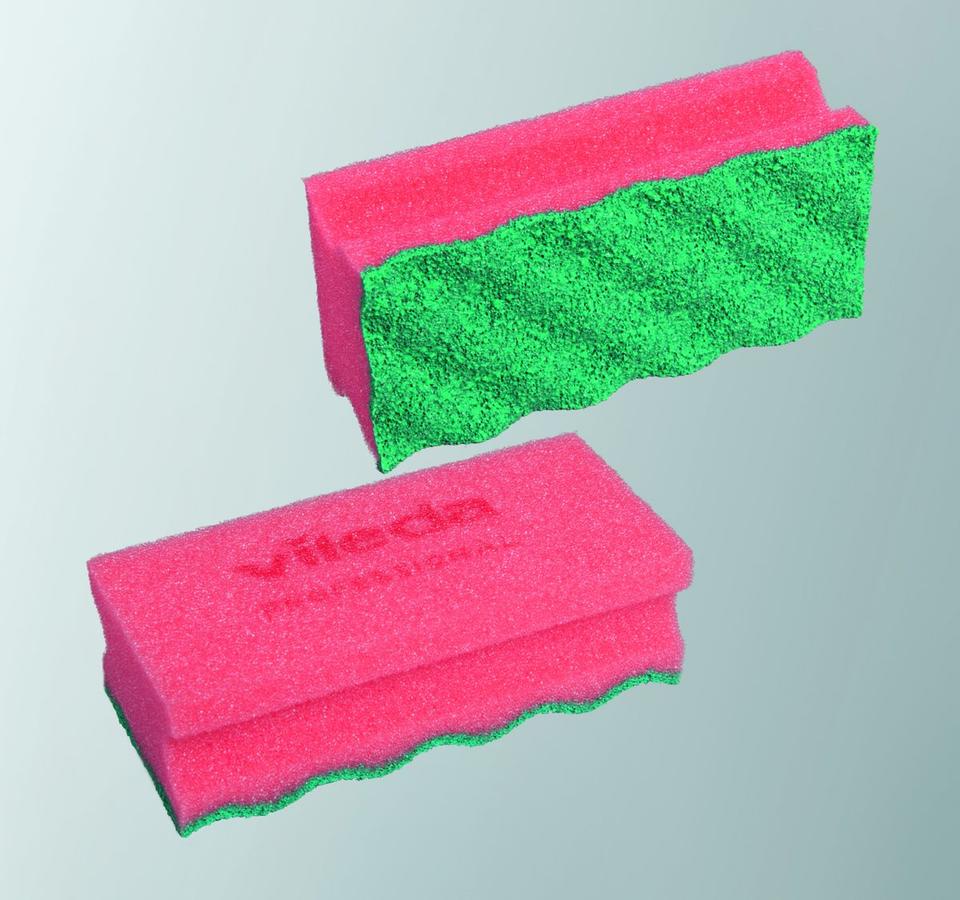 Spugna abrasiva PurActive 15x7 cm rosso 10 pz