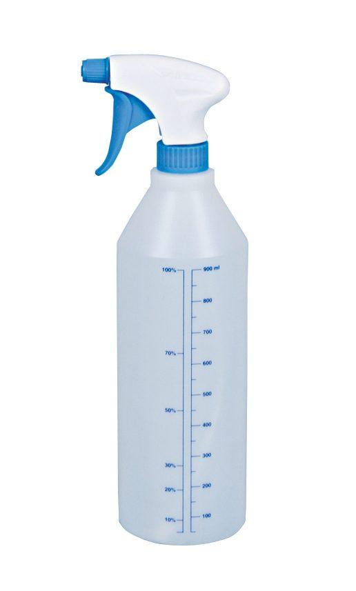 Flacone spruzzatore tondo graduato con trigger 1 lt* - 6 pz x ct
