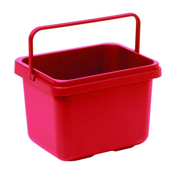 Vaschetta Taski panni lt.7 colore rosso