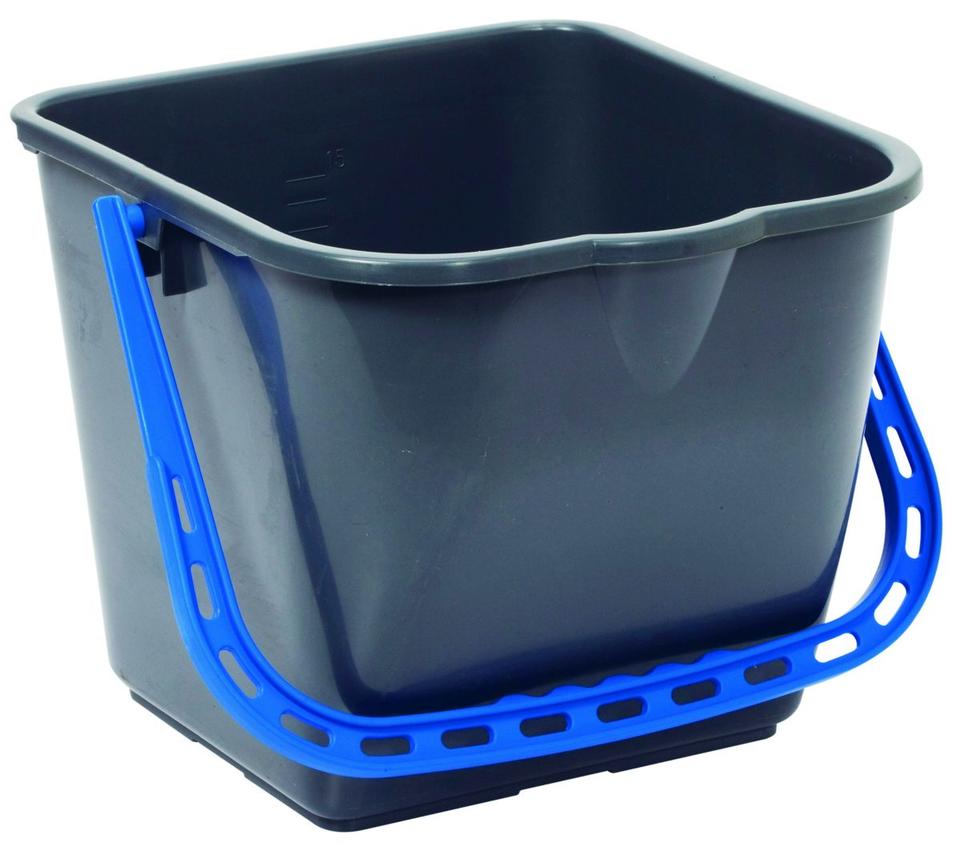 Secchio mop Taski 15 lt grigio manico blu
