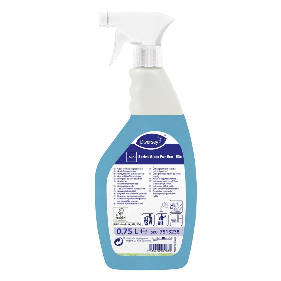 Taski Sprint Glass Pur-Eco deterg. vetri e multiuso 750 ml - 6 pz x ct