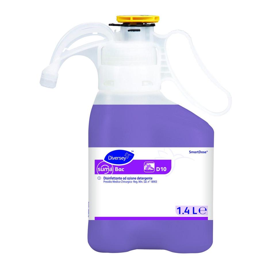 Suma Bac D10 SmartDose disinfettante detergente 1,4 lt - 2 pz x ct