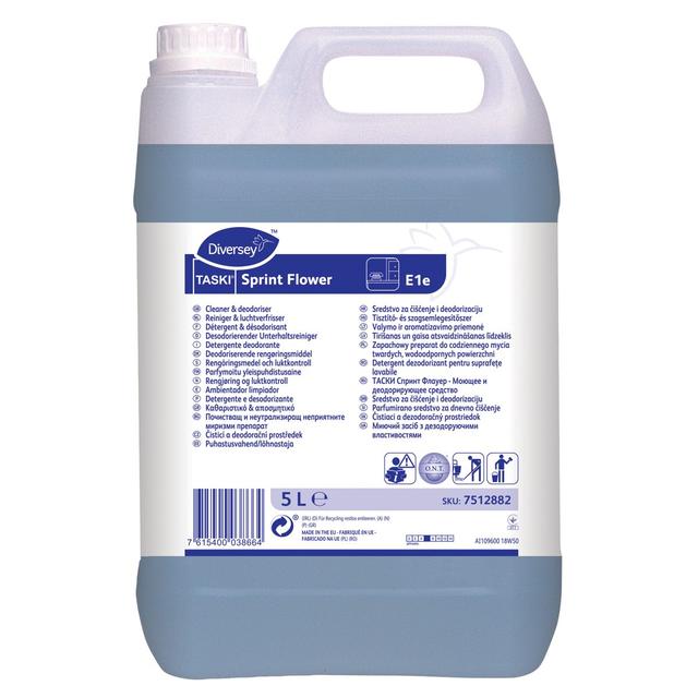 Taski Sprint Flower detergente deo arredi e pavimenti 5 lt - 2 ta x ct