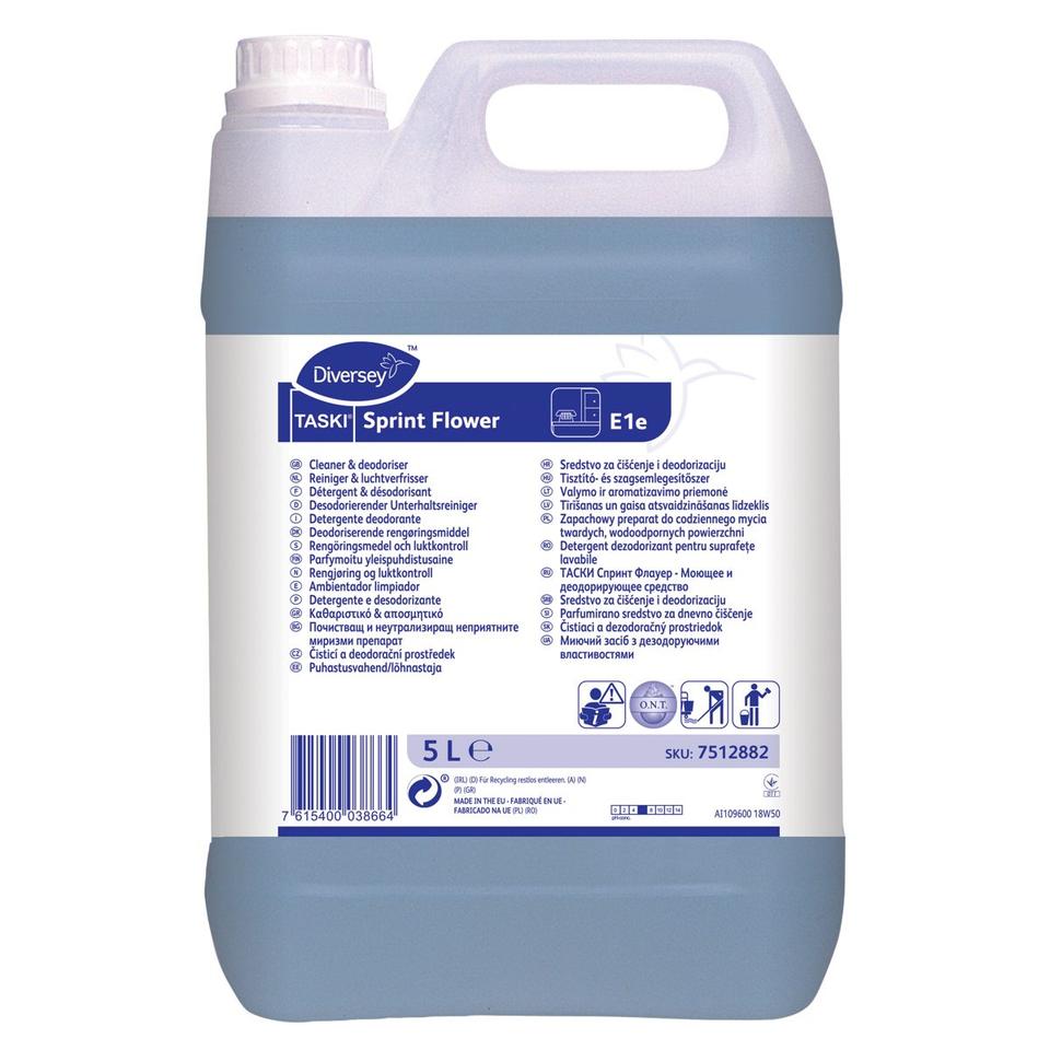 Taski Sprint Flower detergente deo arredi e pavimenti 5 lt - 2 ta x ct
