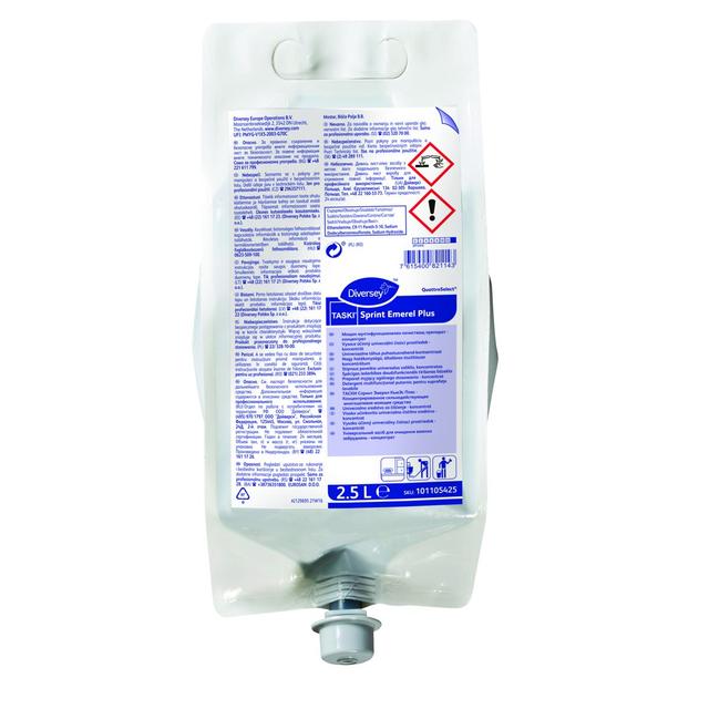 Taski Sprint Emerel Plus QS detergente sgrassante conc. 2,5 lt - 2 pz x ct
