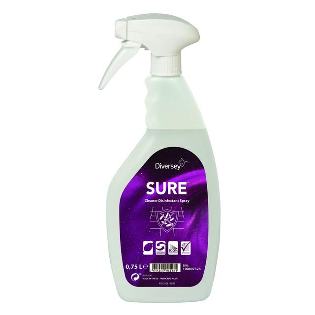 SURE Cleaner Disinfectant Spray det. disinfettante 750 ml - 6 pz x ct