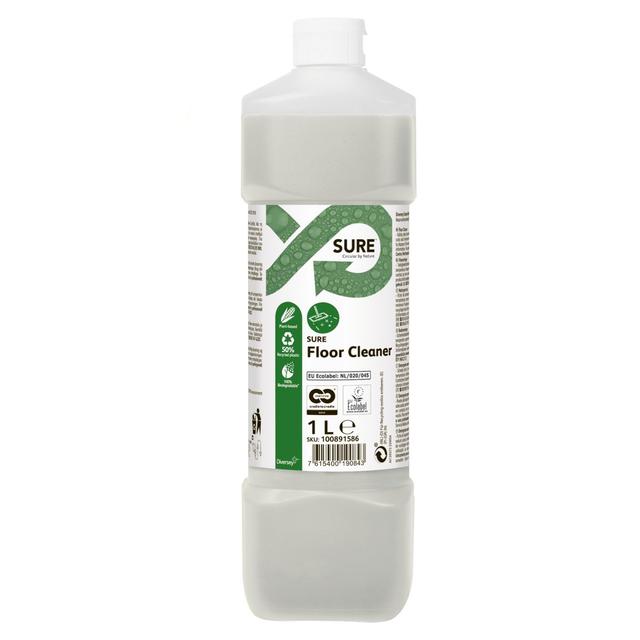 SURE Floor Cleaner deterg. a bassa schiuma pavimenti fl.1 lt - 6 pz x ct