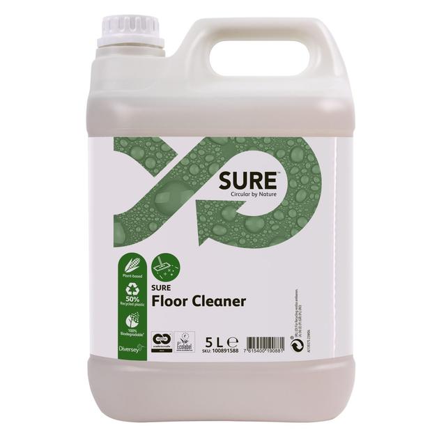 SURE Floor Cleaner deterg.a bassa schiuma pavimenti ta.5lt. - 2 ta x ct