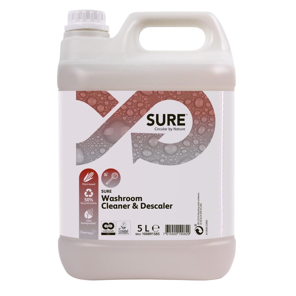 SURE Washroom Cleaner&Descaler deterg. disincr. bagno 5 lt - 2 ta x ct