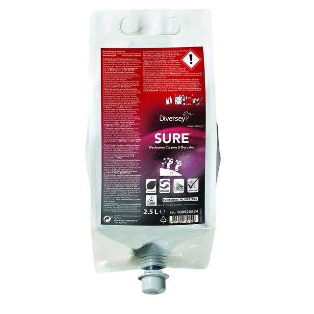 SURE Washroom Cleaner&Descaler QS 2,5 lt - 2 pz x ct