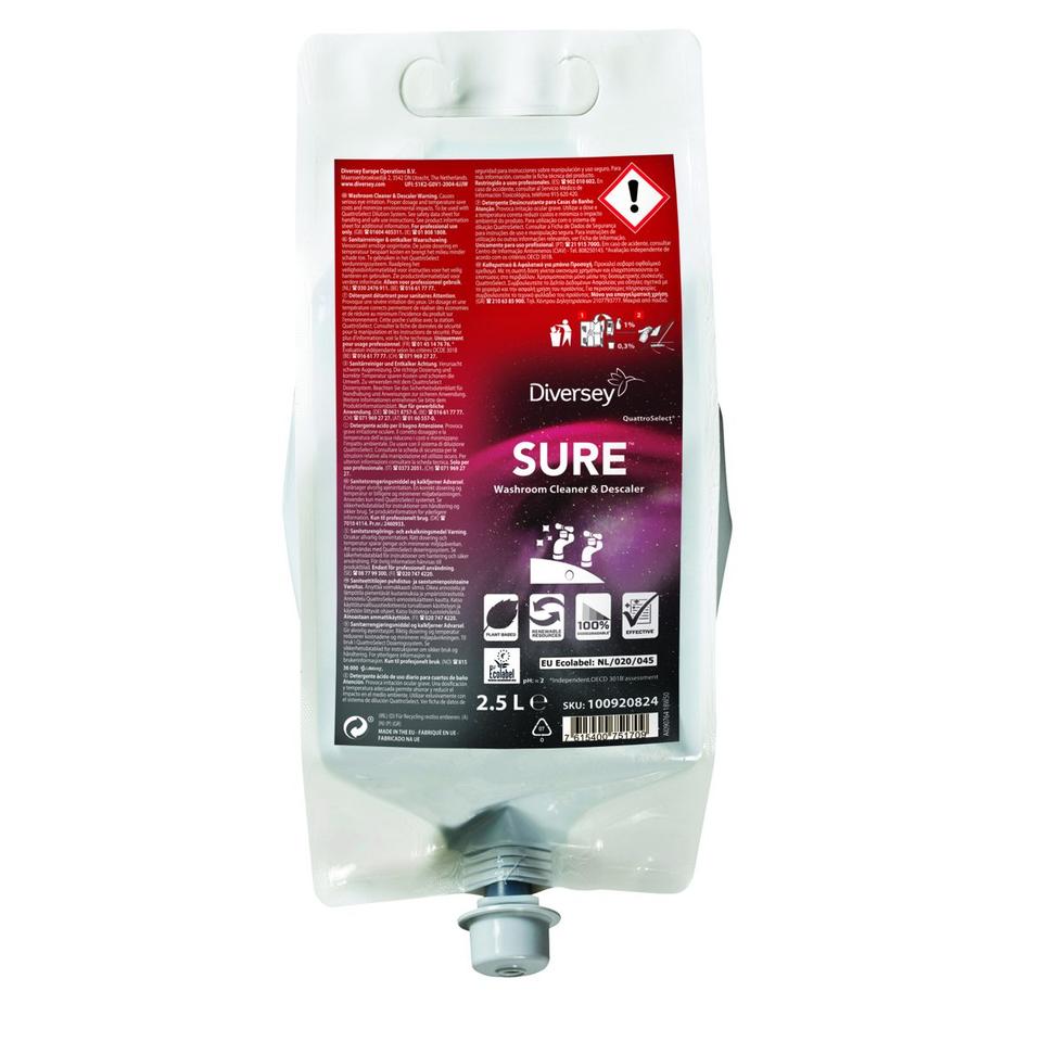 SURE Washroom Cleaner&Descaler QS 2,5 lt - 2 pz x ct
