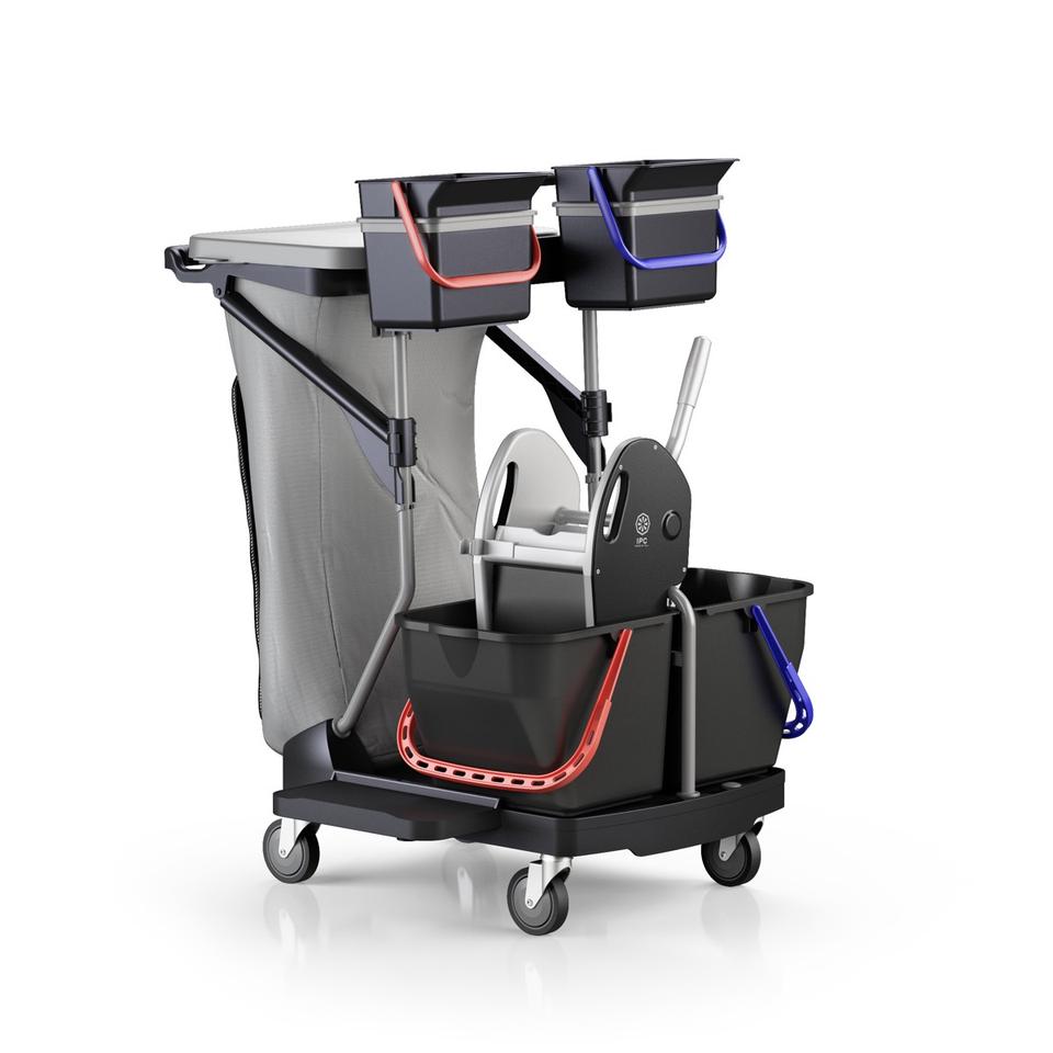 Carrello Revolution Black doppio secchio sacco e coperchio
