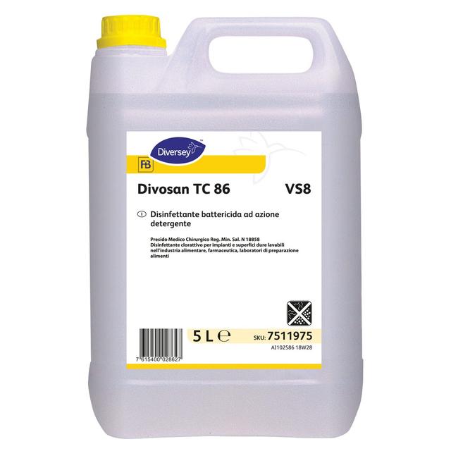 Divosan TC 86 VS8 detergente disinfettante cloro 5 lt - 2 ta x ct