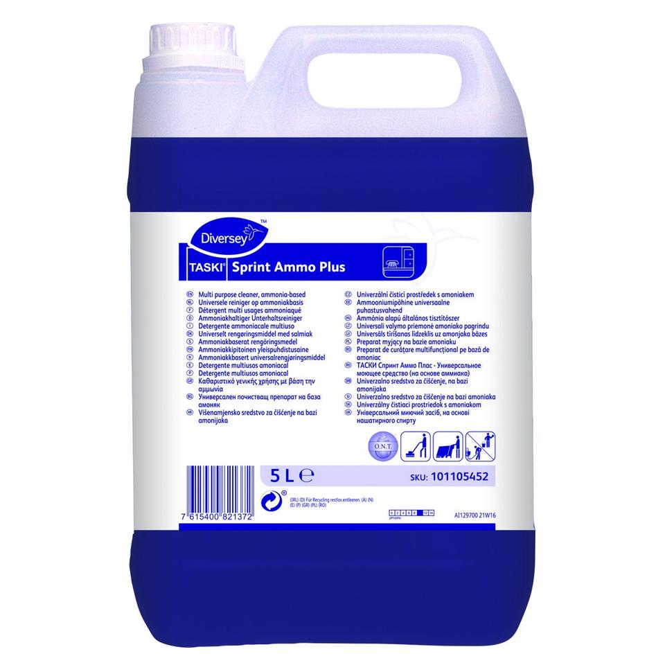 Taski Sprint Ammo Plus detergente ammoniacale ta 5 lt - 2 ta x ct