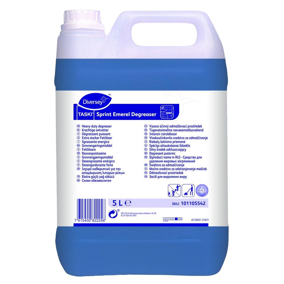 Taski Sprint Emerel Degreaser det. pavimenti e sup. pino 5 l - 2 ta x ct