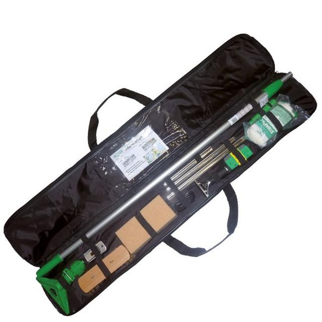 Kit pulizia vetri TranSet completo con borsa traporto