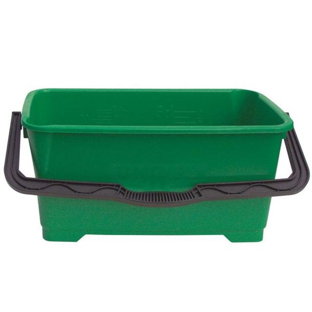 Secchio rettangolare 28 lt verde pulizia vetri