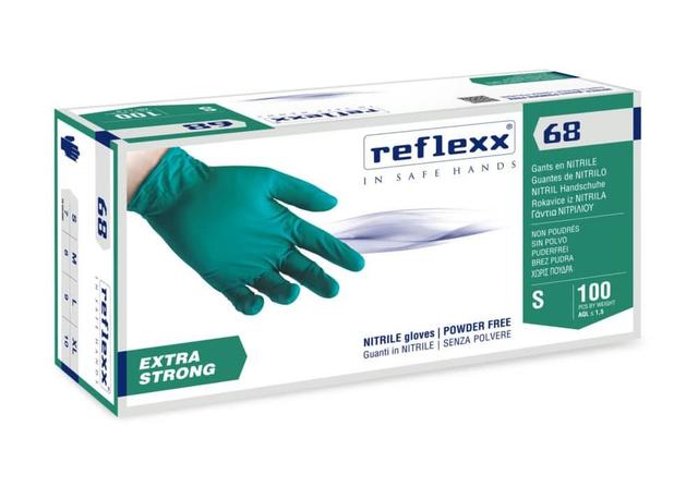 Guanto monouso R68 nitrile verde 6 gr. sp dpi III dm L
