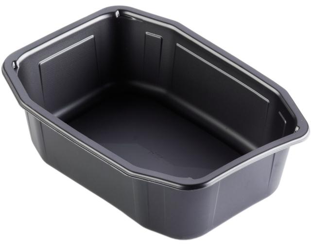 Vaschetta PP nero HMR 1 scomp. 1395 ml 215x148x70 mm - 232 pz x cf
