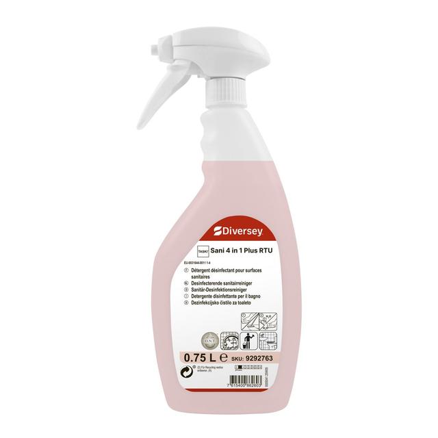 Taski Sani 4 in 1 Plus Spray det. disinf. disincr. deo 750ml - 6 pz x ct