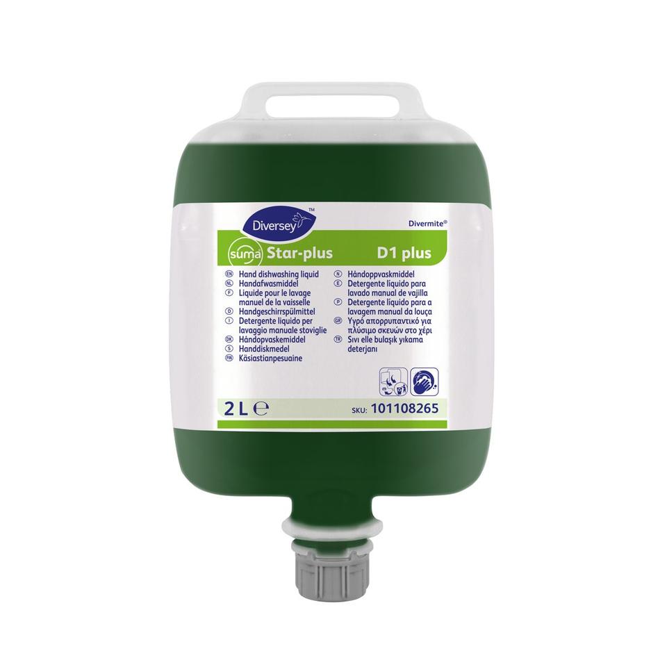 Suma Star-Plus D1 Plus det. lavaggio stoviglie a mano 2 lt- 3 pz x ct