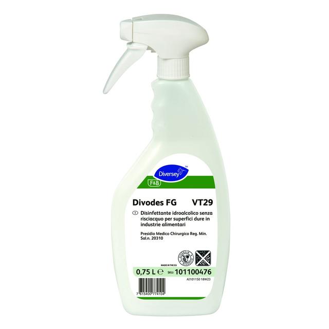 Divodes VT29 detergente igienizzante alcolico 750 ml - 6 pz x ct