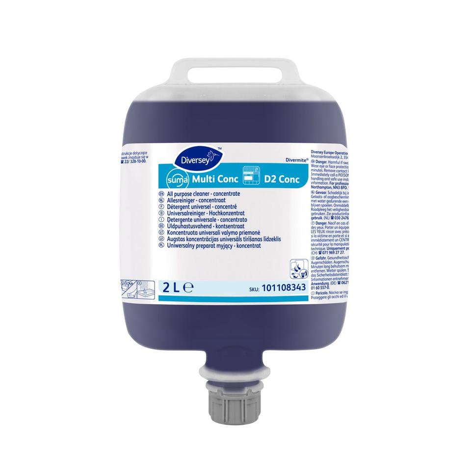 Suma Multi-Conc D2 conc 3x2L - Detergente universale superconcentrato - 3 pz x ct