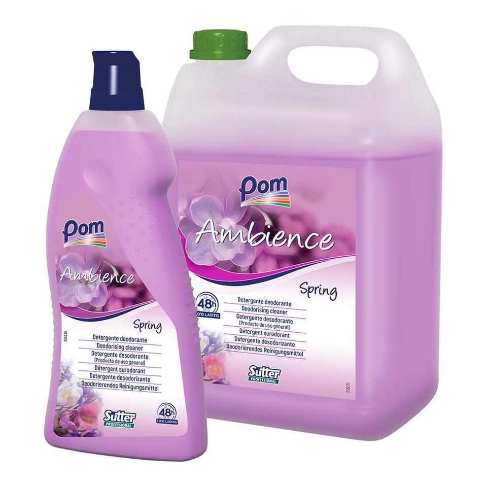 Detergente deodorante multiuso ambience spring floreale 1 lt - 12 Fl x ct