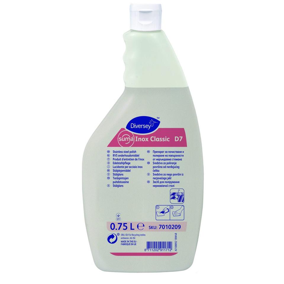 Suma Inox Classic D7 lucidante per acciaio inox 750 ml - 6 pz x ct
